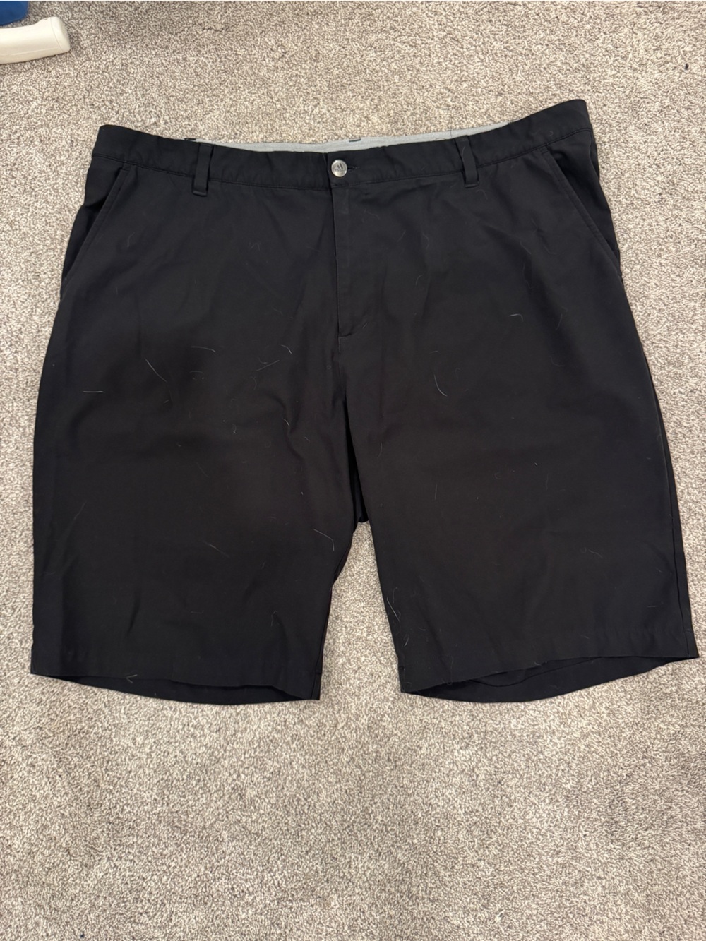 Adidas Golf Ultimate365 Black Flat Front Performance Shorts | Men’s Size 42